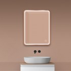 Oltens Nordlis lustro 60x80 cm prostokątne z oświetleniem LED miedź szczotkowana 64116610