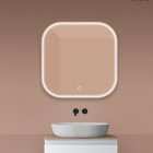 Oltens Nordlis lustro 80x80 cm kwadratowe z oświetleniem LED 64122000