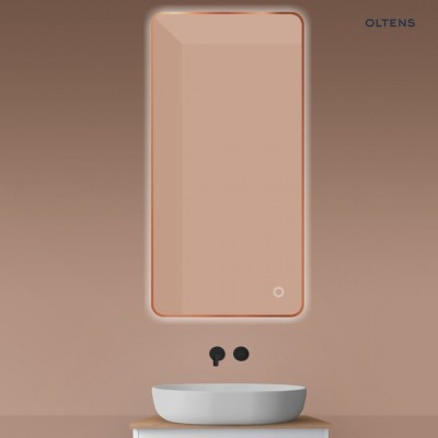 Oltens Nordlis lustro 60x120 cm prostokątne z oświetleniem LED miedź szczotkowana 64121610 Oltens Nordlis lustro 60x120 cm prostokątne z oświetleniem LED miedź szczotkowana 64121610