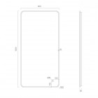 Oltens Nordlis lustro 60x120 cm prostokątne z oświetleniem LED miedź szczotkowana 64121610