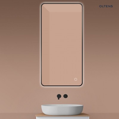 Oltens Nordlis lustro 60x120 cm prostokątne z oświetleniem LED czarny mat 64121300 Oltens Nordlis lustro 60x120 cm prostokątne z oświetleniem LED czarny mat 64121300