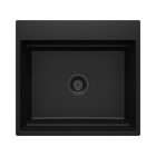 Deante Magnetic zlewozmywak granitowy magnetyczny 56x52 cm czarny mat ZRM_N10A