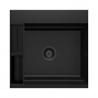 Deante Magnetic zlewozmywak granitowy magnetyczny 56x52 cm czarny mat ZRM_N10A