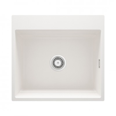 Deante Magnetic zlewozmywak granitowy magnetyczny 56x52 cm alabaster ZRM_A10A