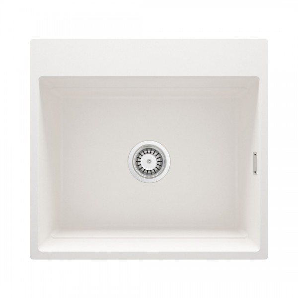 Deante Magnetic zlewozmywak granitowy magnetyczny 56x52 cm alabaster ZRM_A10A