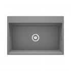 Deante Magnetic zlewozmywak granitowy magnetyczny 76x52 cm szary metalik ZRM_S10B