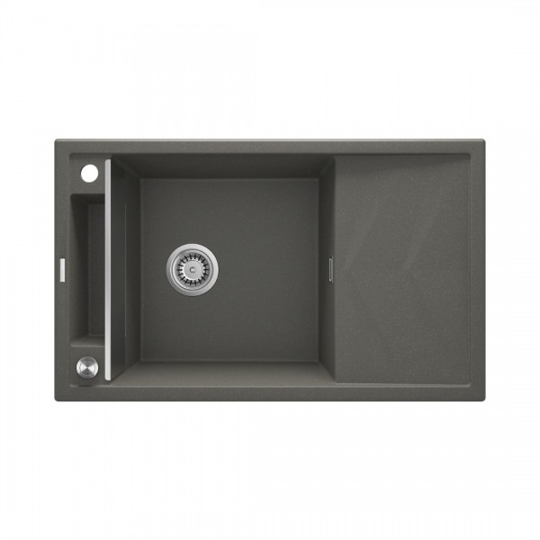 Deante Magnetic zlewozmywak granitowy magnetyczny 82x50 cm antracyt ZRM T113