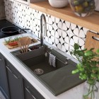 Deante Magnetic zlewozmywak granitowy magnetyczny 82x50 cm antracyt ZRM T113