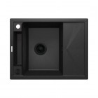 Deante Magnetic zlewozmywak granitowy magnetyczny 64x50 cm grafitowy metalik ZRM G11A