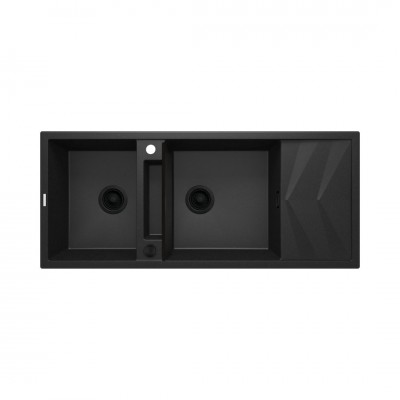 Deante Magnetic zlewozmywak granitowy magnetyczny 116x50 cm grafit metalik ZRM_G213