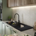 Deante Magnetic zlewozmywak granitowy magnetyczny 116x50 cm grafit metalik ZRM_G213