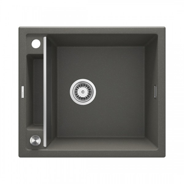 Deante Magnetic zlewozmywak granitowy magnetyczny 56x50 cm antracyt ZRM T103