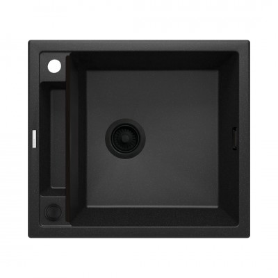 Deante Magnetic zlewozmywak granitowy magnetyczny 56x50 cm grafitowy metalik ZRM G103