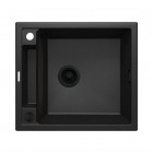 Deante Magnetic zlewozmywak granitowy magnetyczny 56x50 cm grafitowy metalik ZRM G103