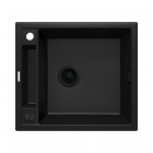 Deante Magnetic zlewozmywak granitowy magnetyczny 56x50 cm czarny mat ZRM N103