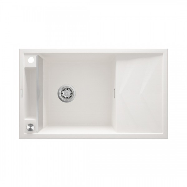 Deante Magnetic zlewozmywak granitowy magnetyczny 82x50 cm alabaster ZRM A113