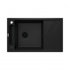 Deante Magnetic zlewozmywak granitowy magnetyczny 82x50 cm czarny mat ZRM N113