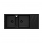 Deante Magnetic zlewozmywak granitowy magnetyczny 116x50 cm czarny mat ZRM_N213