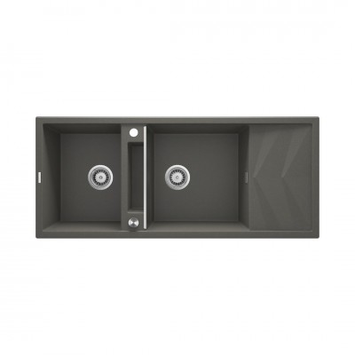 Deante Magnetic zlewozmywak granitowy magnetyczny 116x50 cm antracyt metalik ZRM_T213