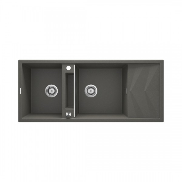 Deante Magnetic zlewozmywak granitowy magnetyczny 116x50 cm antracyt metalik ZRM_T213