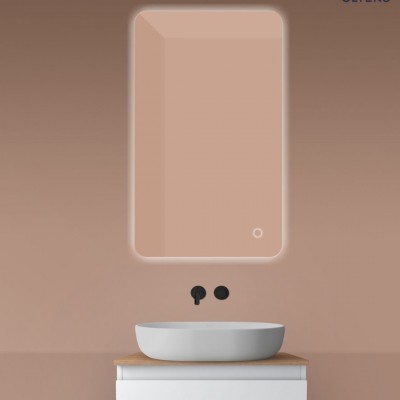 Oltens Nordlis lustro 60x100 cm prostokątne z oświetleniem LED 64120000