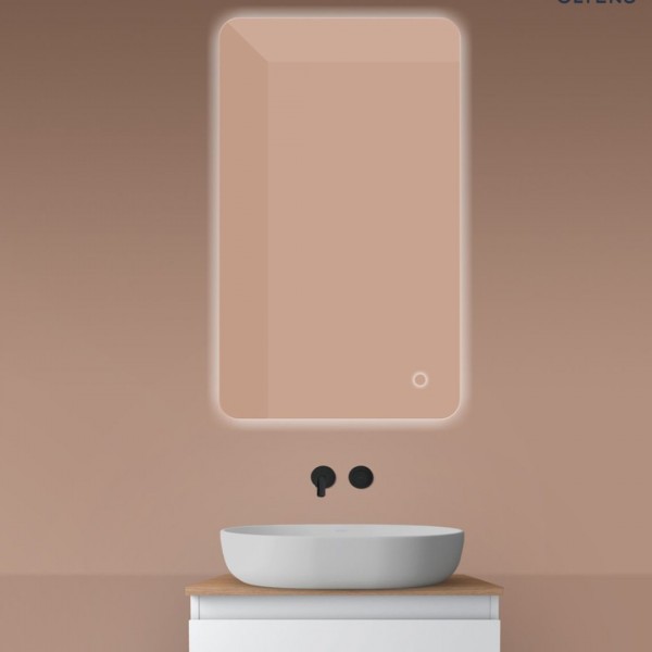 Oltens Nordlis lustro 60x100 cm prostokątne z oświetleniem LED 64120000