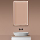 Oltens Nordlis lustro 60x100 cm prostokątne z oświetleniem LED miedź szczotkowana 64117610