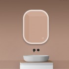 Oltens Nordlis lustro 60x80 cm prostokątne z oświetleniem LED 64123000