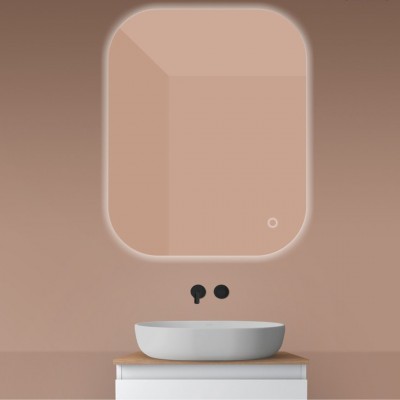 Oltens Nordlis lustro 80x100 cm prostokątne z oświetleniem LED 64127000