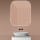 Oltens Nordlis lustro 80x100 cm prostokątne z oświetleniem LED 64127000