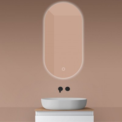 Oltens Nordlis lustro 50x100 cm owalne z oświetleniem LED 64129000