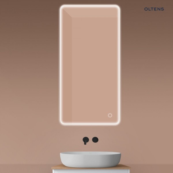 Oltens Nordlis lustro 60x100 cm prostokątne z oświetleniem LED 64117000