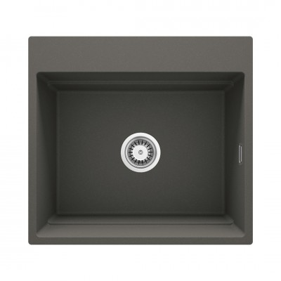 Deante Magnetic zlewozmywak granitowy magnetyczny 56x52 cm antracyt metalik ZRM_T10A