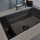 Deante Magnetic zlewozmywak granitowy magnetyczny 56x52 cm antracyt metalik ZRM_T10A
