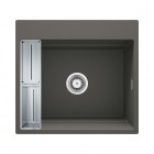 Deante Magnetic zlewozmywak granitowy magnetyczny 56x52 cm antracyt metalik ZRM_T10A