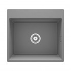 Deante Magnetic zlewozmywak granitowy magnetyczny 56x52 cm szary metalik ZRM_S10A