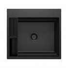 Deante Magnetic zlewozmywak granitowy magnetyczny 56x52 cm grafit mat ZRM_G10A