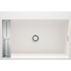 Deante Magnetic zlewozmywak granitowy magnetyczny 76x52 cm alabaster ZRM_A10B