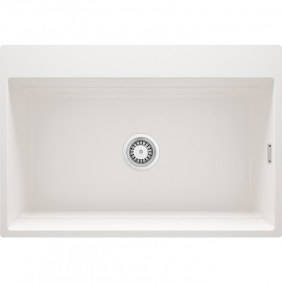 Deante Magnetic zlewozmywak granitowy magnetyczny 76x52 cm alabaster ZRM_A10B