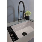 Deante Magnetic zlewozmywak granitowy magnetyczny 76x52 cm alabaster ZRM_A10B