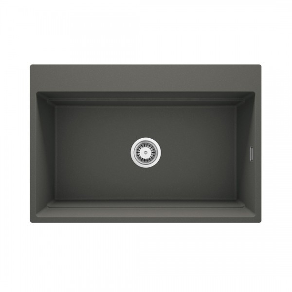 Deante Magnetic zlewozmywak granitowy magnetyczny 76x52 cm antracyt metalik ZRM_T10B