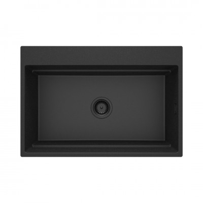 Deante Magnetic zlewozmywak granitowy magnetyczny 76x52 cm czarny mat ZRM_N10B