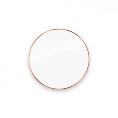 Oltens Nordlis lustro 80 cm okrągłe z oświetleniem LED miedź szczotkowana 64109610