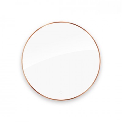 Oltens Nordlis lustro 100 cm okrągłe z oświetleniem LED miedź szczotkowana 64110610