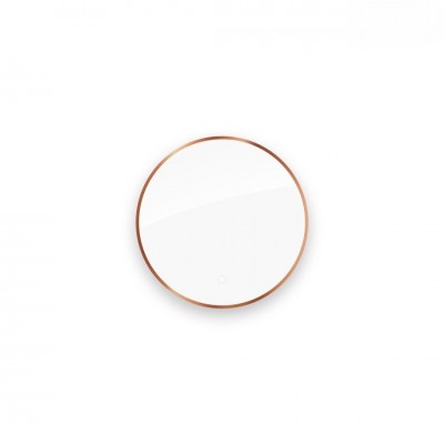 Oltens Nordlis lustro 60 cm okrągłe z oświetleniem LED miedź szczotkowana 64108610