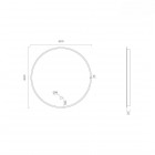 Oltens Nordlis lustro 60 cm okrągłe z oświetleniem LED miedź szczotkowana 64108610