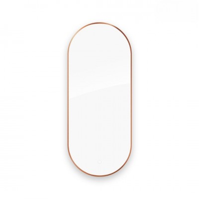 Oltens Nordlis lustro 50x120 cm owalne z oświetleniem LED miedź szczotkowana 64114610 Oltens Nordlis lustro 50x120 cm owalne z oświetleniem LED miedź szczotkowana 64114610