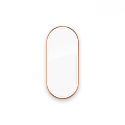 Oltens Nordlis lustro 40x90 cm owalne z oświetleniem LED miedź szczotkowana 64103610 Oltens Nordlis lustro 40x90 cm owalne z oświetleniem LED miedź szczotkowana 64103610