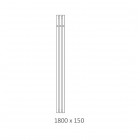 Terma Rolo Hanger grzejnik łazienkowy 180x15 cm czarny mat WGROW180015K9M5SX