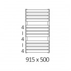 Terma Warp T grzejnik łazienkowy 91,5x50 cm biały mat WGWAT091050KJ16ZS